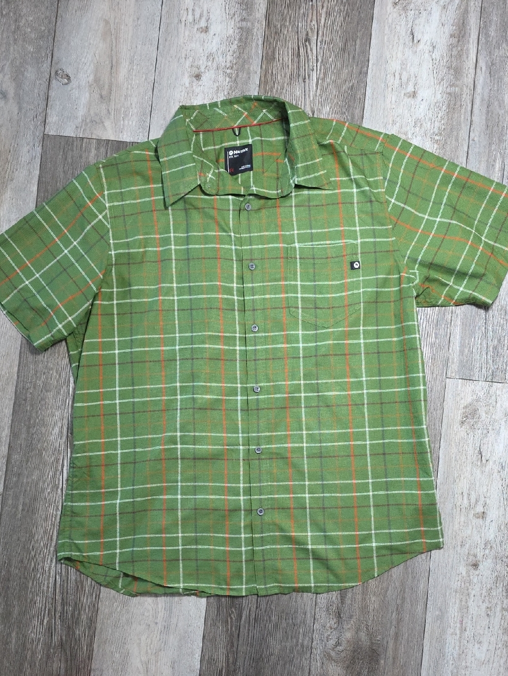 Marmot Syrocco Plaid Button-down Short Sleeve Shirt Sz XXL